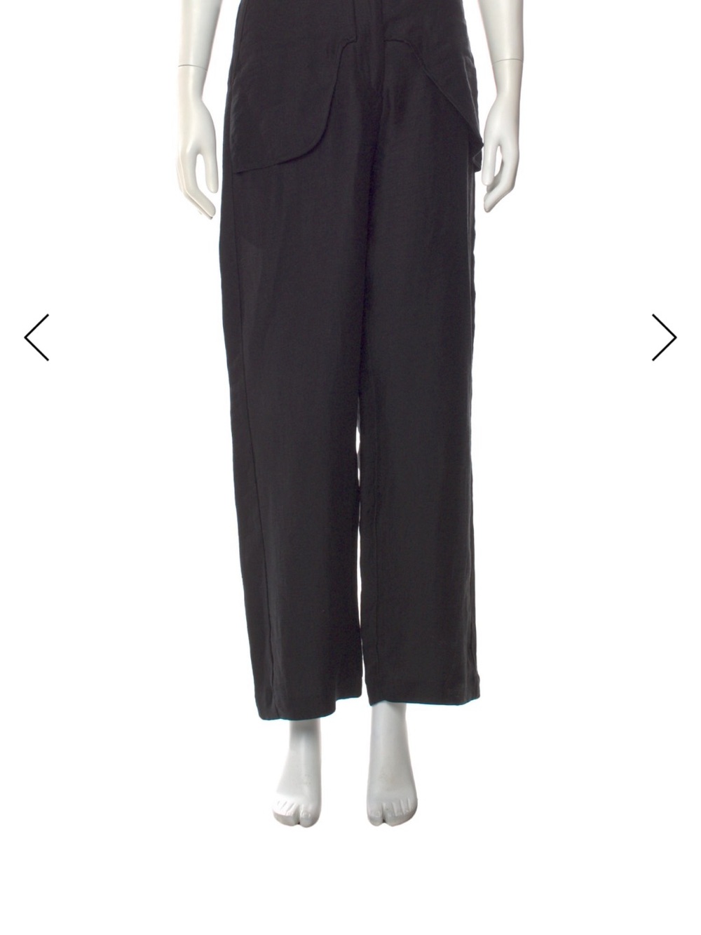 Black Wide-Leg Women's Pants
